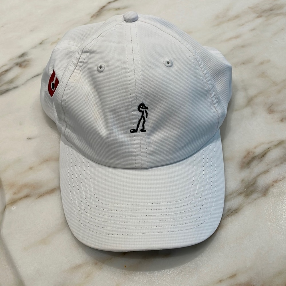 White imperial hat golf logo